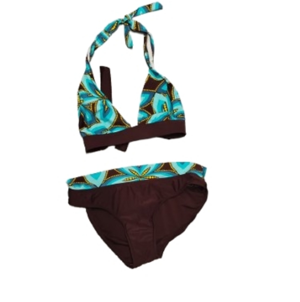 Vintage 2000s Halter Bikini Top And Bottom Set
